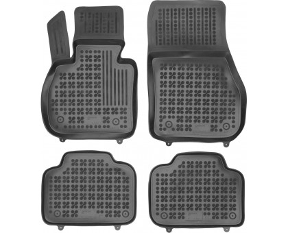 Rezaw-Plast Rubber Car Mats for 2017-2023 Mini Cooper Countryman II Floor Mats Black