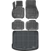 Rezaw-Plast Floor Mats  for 2017-2023 Mini Cooper Countryman II Car Mats Set Black