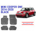 REZAW PLAST Rubber Floor Liners for Mini Cooper One 2014-2020 Vehicle-Specific Easy-to-Clean Tailored