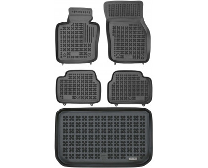 Rezaw-Plast Floor Mats for 2014-2021 Mini Cooper S Car Mats & Cargo Mat Tailored Black