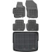 Rezaw-Plast Floor Mats for 2018-2023 Mitsubishi Eclipse Cross Car Mats & Cargo Mat Black