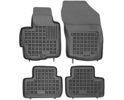 Rezaw-Plast Rubber Car Mats for 2011-2023 Mitsubishi Outlander Sport Floor Mats Black