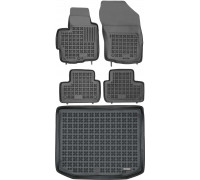 Rezaw-Plast Floor Mats for 2011-2023 Mitsubishi Outlander Sport Car Mats & Cargo Mat Black