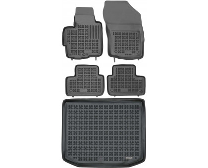 Rezaw-Plast Floor Mats for 2011-2023 Mitsubishi Outlander Sport Car Mats & Cargo Mat Black