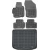 Rezaw-Plast Floor Mats for 2011-2023 Mitsubishi Outlander Sport Car Mats & Cargo Mat Black