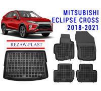 REZAW PLAST Auto Mats for Mitsubishi Eclipse Cross 2018-2021 Perfect Fit Top-Rated Protection