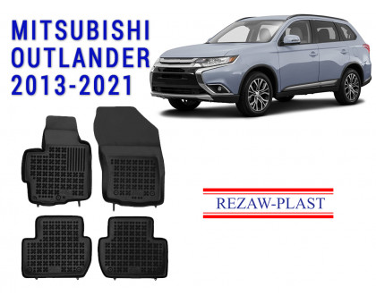 REZAW PLAST SUV Mats for Mitsubishi Outlander 2013-2021 Odorless Black