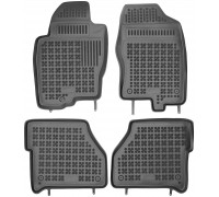 Rezaw-Plast Rubber Floor Mats for 2006-2020 Nissan Frontier Car Mats Black