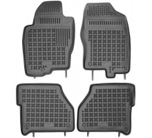 Rezaw-Plast Rubber Floor Mats for 2006-2020 Nissan Frontier Car Mats Black