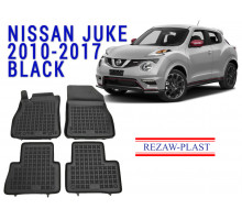 Rezaw-Plast  Rubber Floor Mats Set for Nissan Juke 2010-2017 Black