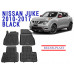 REZAW PLAST Custom-Fit Floor Mats - Tailored for Nissan Juke 2010-2017 Custom Fit Black