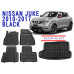 REZAW PLAST Floor Liners Set for Nissan Juke 2010-2017 Durable Black 