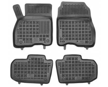 Rezaw-Plast Rubber Floor Mats for 2018-2024 Nissan Leaf Car Mats Custom Fit Black