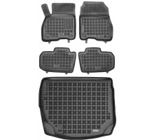 Rezaw-Plast Car Mats for 2018-2024 Nissan Leaf Floor Mats & Cargo Mat Odorless Black