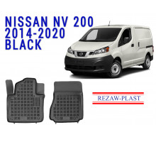 Rezaw-Plast  Rubber Floor Mats Set for Nissan NV200 2014-2020 Black