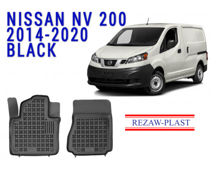 REZAW PLAST Floor Liners for Nissan NV200 2014-2020 Anti-Slip Durable Molded