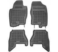 Rezaw-Plast Rubber Floor Mats for 2005-2012 Nissan Pathfinder Car Mats Black