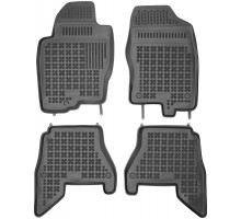 Rezaw-Plast Rubber Floor Mats for 2005-2012 Nissan Pathfinder Car Mats Black