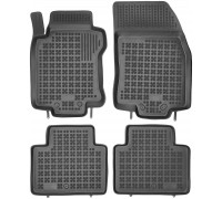 Rezaw-Plast Rubber Floor Mats for 2014-2020 Nissan Rogue Car Mats Anti-Slip Black