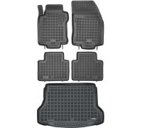 Rezaw-Plast Car Mats for 2014-2020 Nissan Rogue Floor Mats & Cargo Mat Odorless Black