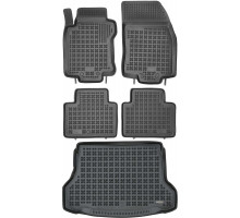 Rezaw-Plast Car Mats for 2014-2020 Nissan Rogue Floor Mats & Cargo Mat Odorless Black