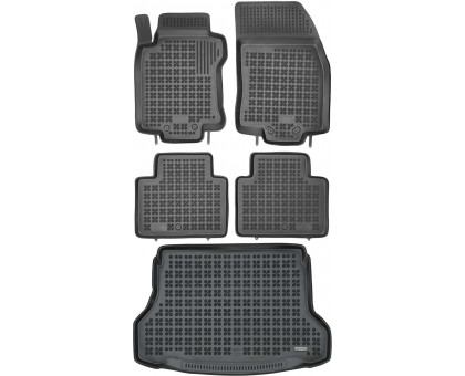 Rezaw-Plast Car Mats for 2014-2020 Nissan Rogue Floor Mats & Cargo Mat Odorless Black