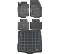 Rezaw-Plast Car Mats for 2014-2020 Nissan Rogue Bottom Floor Mats Set Waterproof Black