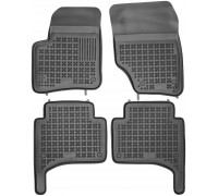 Rezaw-Plast Rubber Car Mats for 2002-2010 Porsche Cayenne Floor Mats Odorless Black