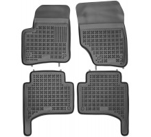 Rezaw-Plast Rubber Car Mats for 2002-2010 Porsche Cayenne Floor Mats Odorless Black