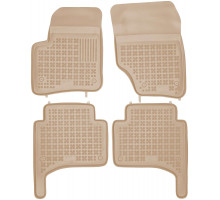 Rezaw-Plast Floor Mats for 2002-2010 Porsche Cayenne Car Mats All Weather Beige