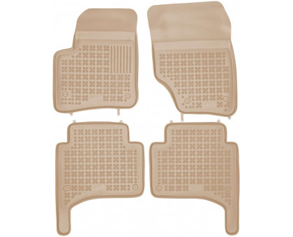 Rezaw-Plast Floor Mats for 2002-2010 Porsche Cayenne Car Mats All Weather Beige