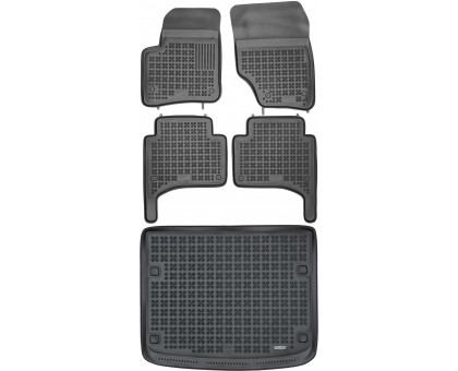 Rezaw-Plast Floor Mats for 2002-2010 Porsche Cayenne Car Mats & Cargo Mat Waterproof Black