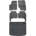 Rezaw-Plast Floor Mats for 2002-2010 Porsche Cayenne Car Mats & Cargo Mat Waterproof Black