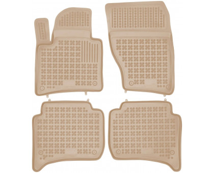 Rezaw-Plast Car Floor Mats for 2011-2018 Porsche Cayenne Car Mats Custom Fit Beige