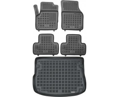 Rezaw-Plast Rubber Floor Mats for 2011-2018  Range Rover Evoque Car Mats Set Black