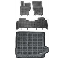 Rezaw-Plast Floor Mats for 2014-2021 Range Rover Sport Car Mats & Cargo Mat Tailored Black