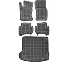 Rezaw-Plast Car Mats for 2018-2024 Range Rover Velar Floor Mats & Cargo Mat Black