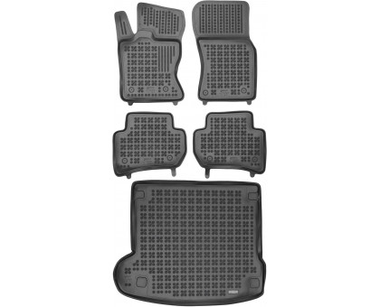 Rezaw-Plast Car Mats for 2018-2024 Range Rover Velar Floor Mats & Cargo Mat Black