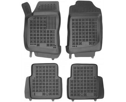 Rezaw-Plast Rubber Car Floor Mats for 1998-2009 Saab 9-5 Car Mats Sedan Black