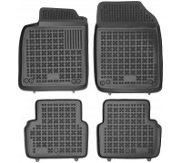 Rezaw-Plast Rubber Floor Mats for 2002-2011 Saab 9-3 Car Mats Sedan Tailored Black