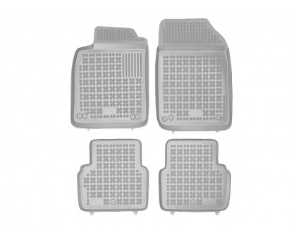 Rezaw-Plast Car Floor Mats for 2002-2011 Saab 9-3 Floor Mats Sedan All Weather Gray