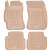 Rezaw-Plast Rubber Car Mats for 2009-2013 Subaru Forester Floor Mats Anti-Slip Beige