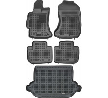 Rezaw-Plast Floor Mats for 2014-2018 Subaru Forester Car Mats & Cargo Mat Durable Black