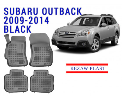 REZAW PLAST Floor Mats for Subaru Outback 2009-2014 Molded, Anti-Slip All-Weather