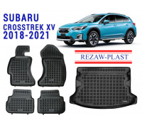 REZAW PLAST Auto Liners Set for Subaru Crosstrek XV 2018-2021 Waterproof Odor 