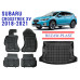 Rezaw-Plast Floor Mats Trunk Liner Set for Subaru Crosstrek XV 2018-2021 Black