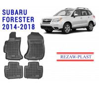 REZAW PLAST Floor Liners for Subaru Forester 2014-2018 All Weather Black