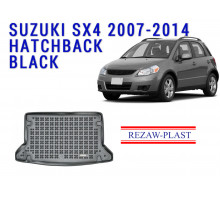 Rezaw-Plast Rubber Trunk Mat for Suzuki SX4 2007-2014 Hatchback Black