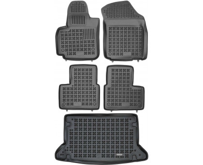 Rezaw-Plast Floor Mats for 2007-2014 Suzuki SX4 Car Mats & Cargo Mat Hatchback Black