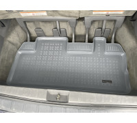 Rezaw-Plast  Rubber Trunk Mat for Toyota Sienna 2011-2020 behind 3rd row cargo mat Gray